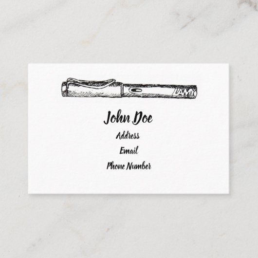 Lamyのサファリの名刺 名刺 (正面)