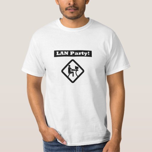 LANパーティーのティー Tシャツ (正面)