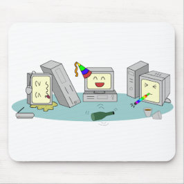 LANパーティーコンピュータ賭博のオタク系の マウスパッド