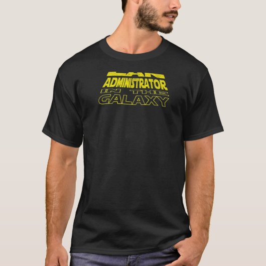 Lan管理者宇宙の裏面 Tシャツ (正面)