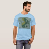 Lanai 1878年のヴィンテージのハワイの地図 tシャツ (正面フル)