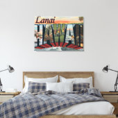 Lanai, HawaiiLarge Letter ScenesLanai, HI キャンバスプリント (インサイチュ (寝室))