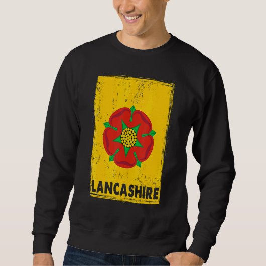 Lancashire Flag Idea For Women & England Uk Lancas スウェットシャツ (正面)