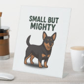 Lancashire Heeler Small But Mighty 台座サイン (インサイチュ)