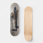 Lancaster bomber plane on fire crashing スケートボード (正面)