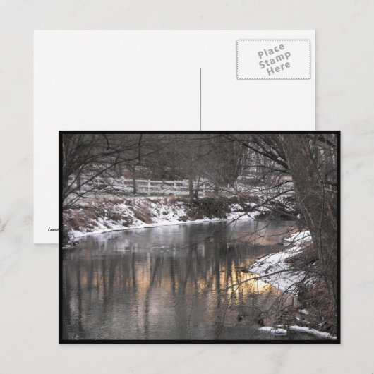 Lancaster Countyで~冬~ 1 ポストカード (正面/裏面)