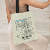 Lancaster, Lancashire City Map Tote Bag トートバッグ