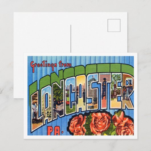 Lancaster, Pennsylvania Travel ポストカード (正面/裏面)