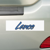 Lance Name blue Aufkleber Sticker Autoaufkleber バンパーステッカー (車上)