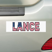 Lance Name Vorname USA Aufkleber Sticker Auto バンパーステッカー (車上)
