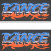 Lance Vorname Name Graffiti Aufkleber Sticker シール (正面)