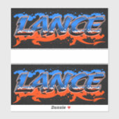 Lance Vorname Name Graffiti Aufkleber Sticker シール (シート)
