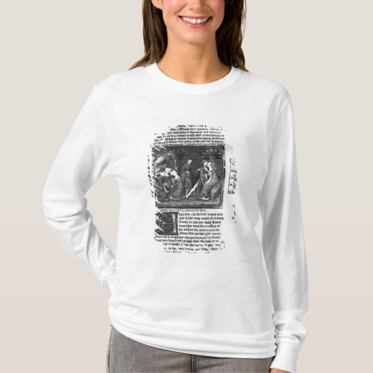 LancelotがGuinevereにいかに接吻したか Tシャツ (正面)