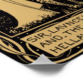 LancelotとHellawes by Aubrey Beardsley ポスター (角)