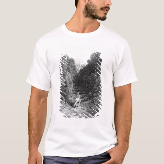 LancelotはAstolatで城に近づきます Tシャツ (正面)