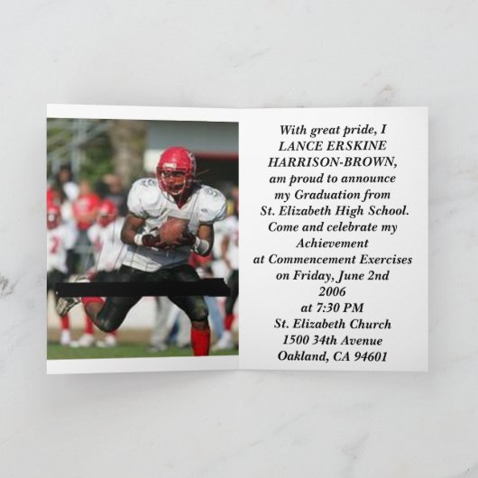 lanceyannouncement、2006年のクラス 案内状 (内部)