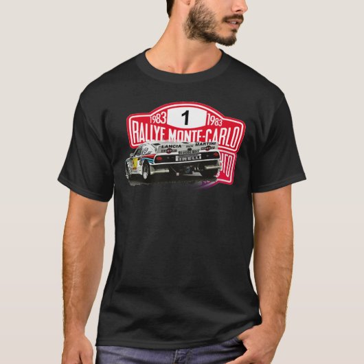 LANCIA 037 MARTINI RALLY MONTECARLO Classic T-Shir Tシャツ (正面)