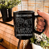 Land おもしろい Surveyor、地図作成先生、マップ コーヒーマグカップ