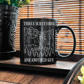 Land おもしろい Surveyor、地図作成先生、マップ コーヒーマグカップ