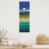 Land Air and Sea Landscape Poster ポスター (キッチン)