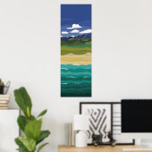 Land Air and Sea Landscape Poster ポスター (ホームオフィス)