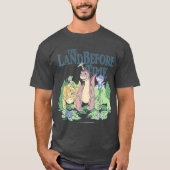 Land Beforeime Pastel Dinosaur Friends retro Tシャツ (正面)