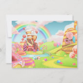 Land of Candy Birthday Party写真 招待状 (裏面)