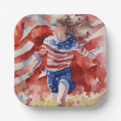 Land of free Line ペーパープレート (正面)