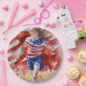 Land of free Line ペーパープレート (パーティー)