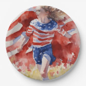 Land of free Line ペーパープレート (正面)