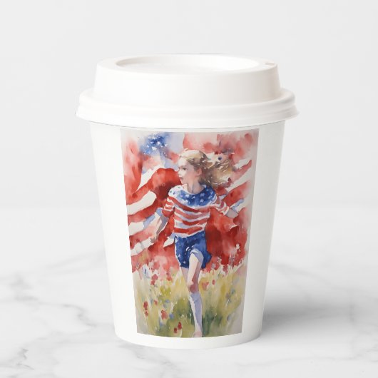 Land of free Line 紙コップ (正面)