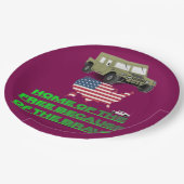 Land of free Line wine ペーパープレート (アングル)