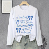 Land of Freedom for the Brave Shirt, 7月4日 Tシャツ