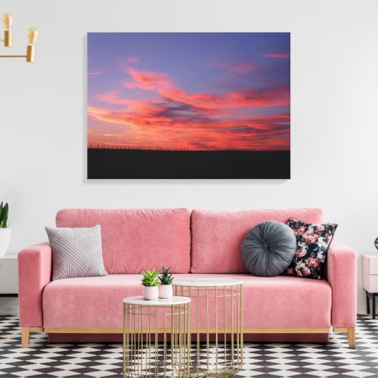 Land of Living Sky Stretch Canvas Print キャンバスプリント (インサイチュ (リビング))