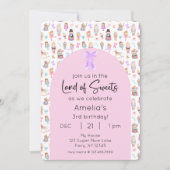 Land of Sweets Nutcracker誕生日写真 招待状 (正面)