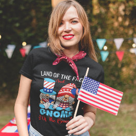 Land of the Free and Gnome of the Brave Tシャツ