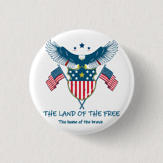 Land of the Free Eagle Button 缶バッジ