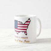 Land of the Free Patriotic Coffee Cup コーヒーマグカップ (正面右)