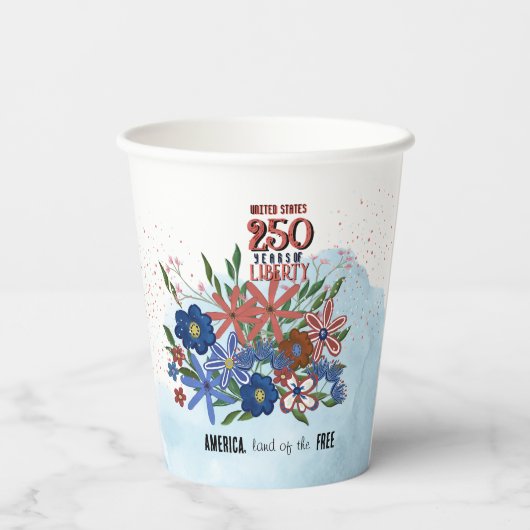 Land of the Free - US 250th Celebration Cup 紙コップ (裏面)