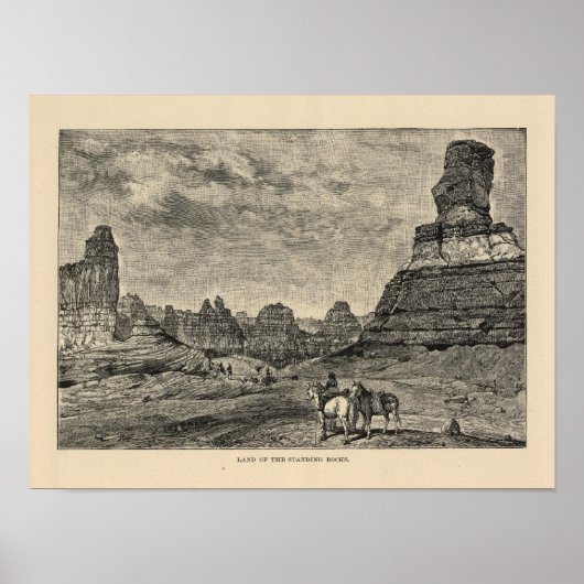 Land of the Standing Rocksビュー ポスター (正面)