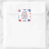 Land Of The Three 4 of 7月3日パーティー スクエアシール (バッグ)