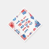 Land Of The Three 4 of 7月3日パーティー スタンダードカクテルナプキン (角)