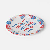 Land Of The Three 4 of 7月3日パーティー ペーパープレート (アングル)