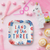 Land Of The Three 4 of 7月3日パーティー ペーパープレート (パーティー)