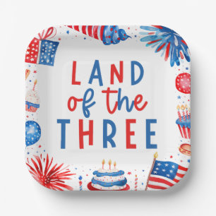 Land Of The Three 4 of 7月3日パーティー ペーパープレート