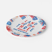 Land Of The Three 4 of 7月3日パーティー ペーパープレート (アングル)