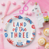 Land Of The Three 4 of 7月3日パーティー ペーパープレート (パーティー)