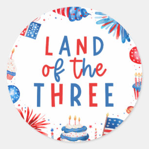 Land Of The Three 4 of 7月3日パーティー ラウンドシール