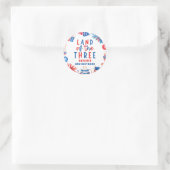 Land Of The Three 4 of 7月3日パーティー ラウンドシール (バッグ)