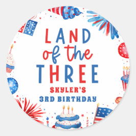 Land Of The Three 4 of 7月3日パーティー ラウンドシール